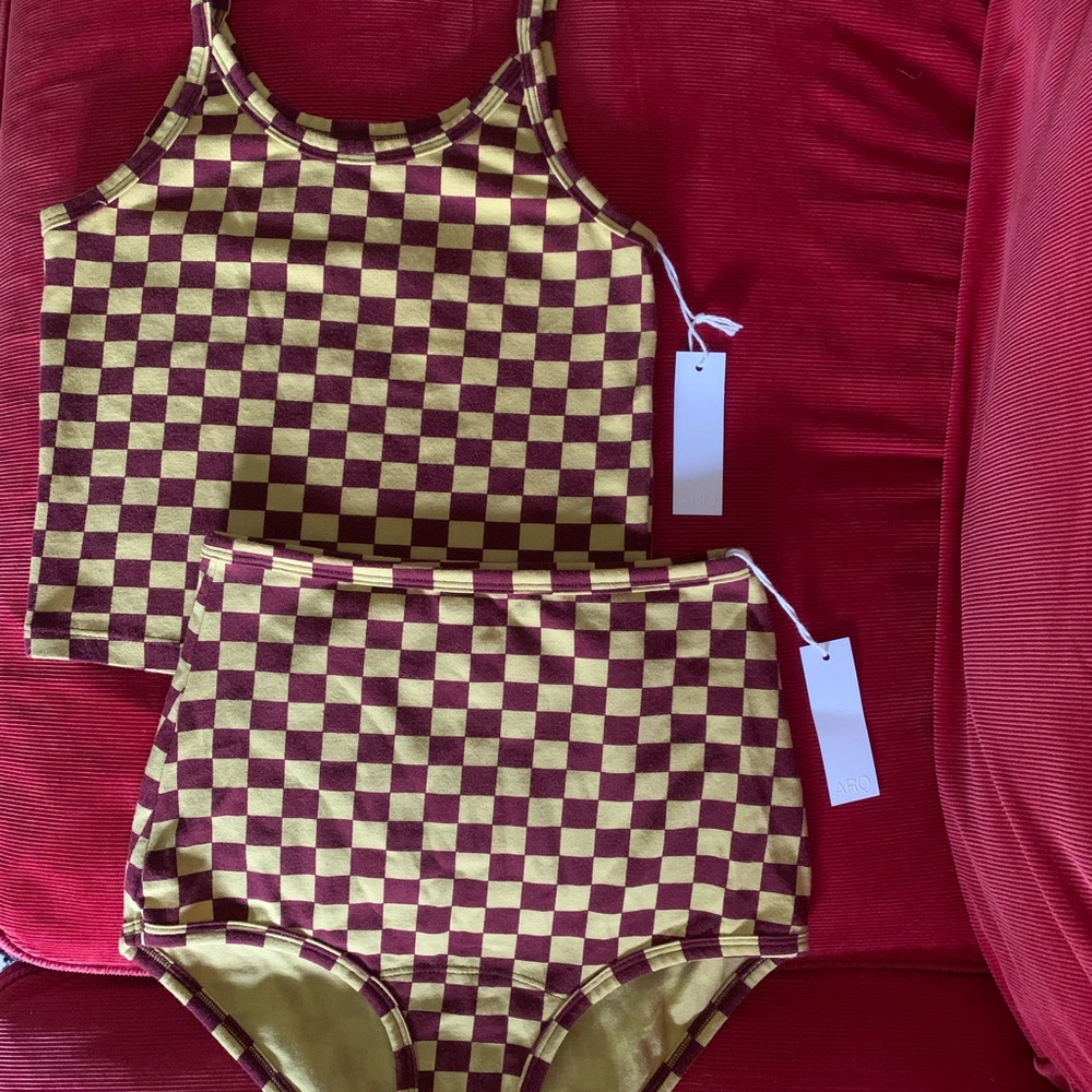 NWT ARQ Pierrot crop tank and undie set